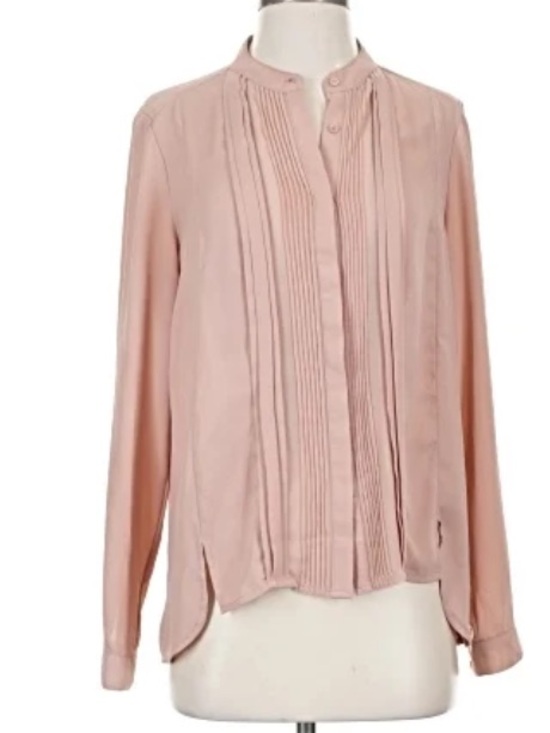 Adrianna Papell Tops - Adrianna Papell Collar Blouse in Dusty Rose